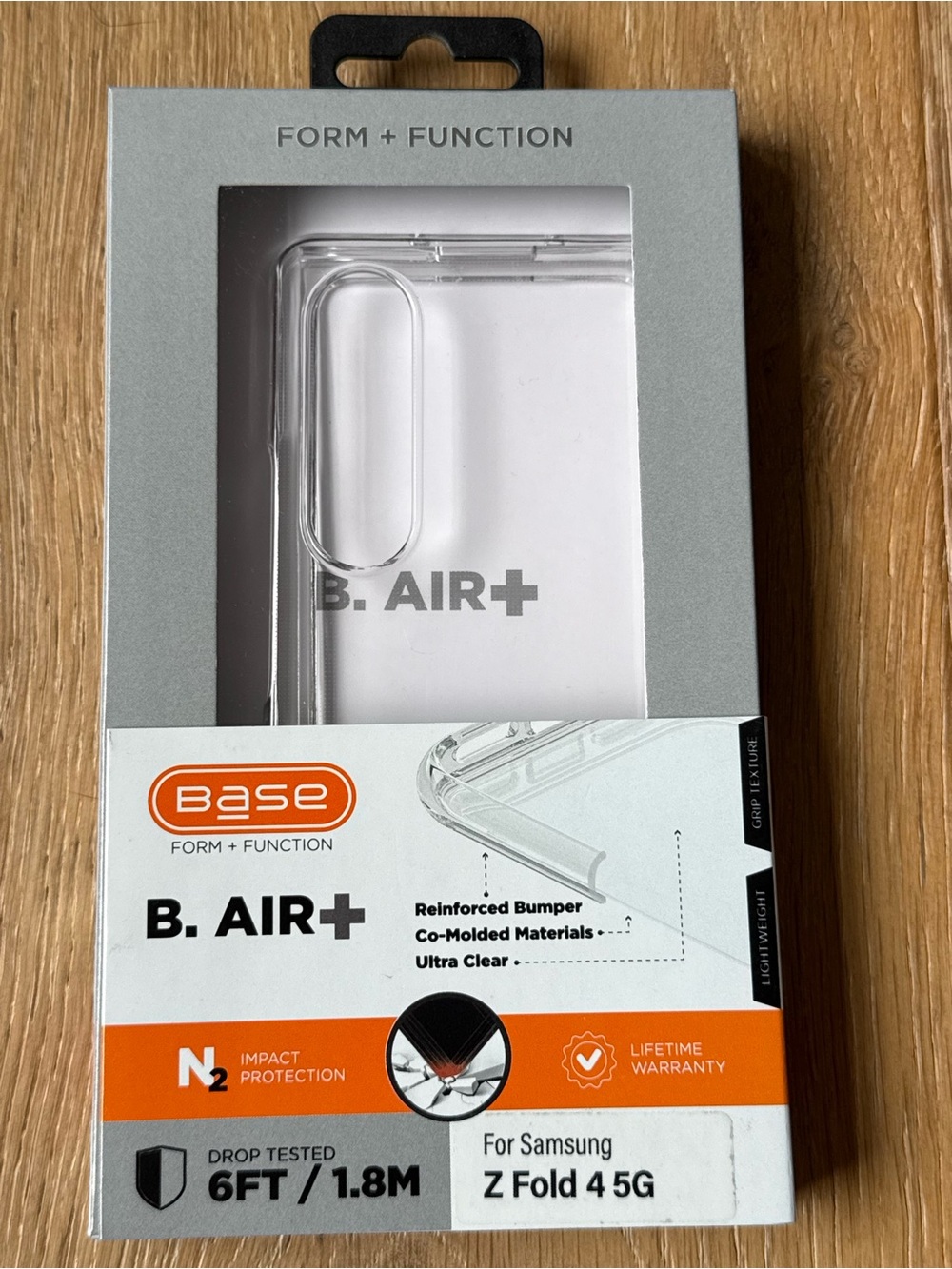 New Base B. AIR+ Clear Case for Samsung Z Fold 4 5G Clear Transparent Case